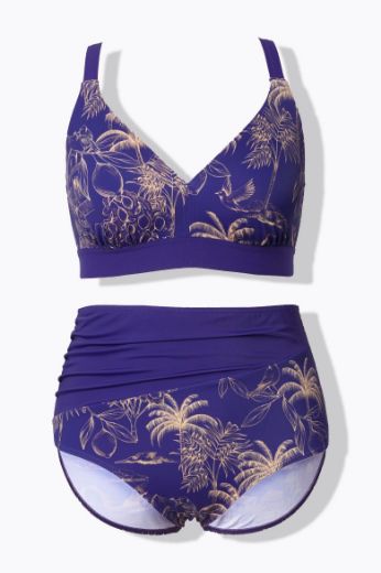 Plus size veliki brojevi Kupaći kostim dvodijelni bikini za punije