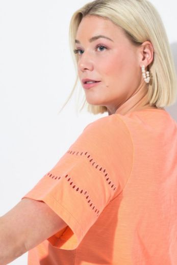 Plus size veliki brojevi Majica kratkih rukava V ovratnika za punije