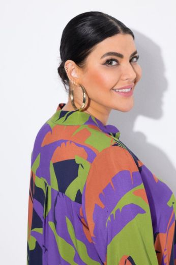 Plus size veliki brojevi Tunika 3/4 rukava A kroja za punije