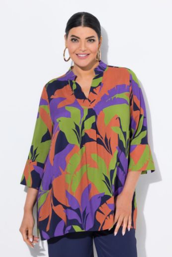 Plus size veliki brojevi Tunika 3/4 rukava A kroja za punije