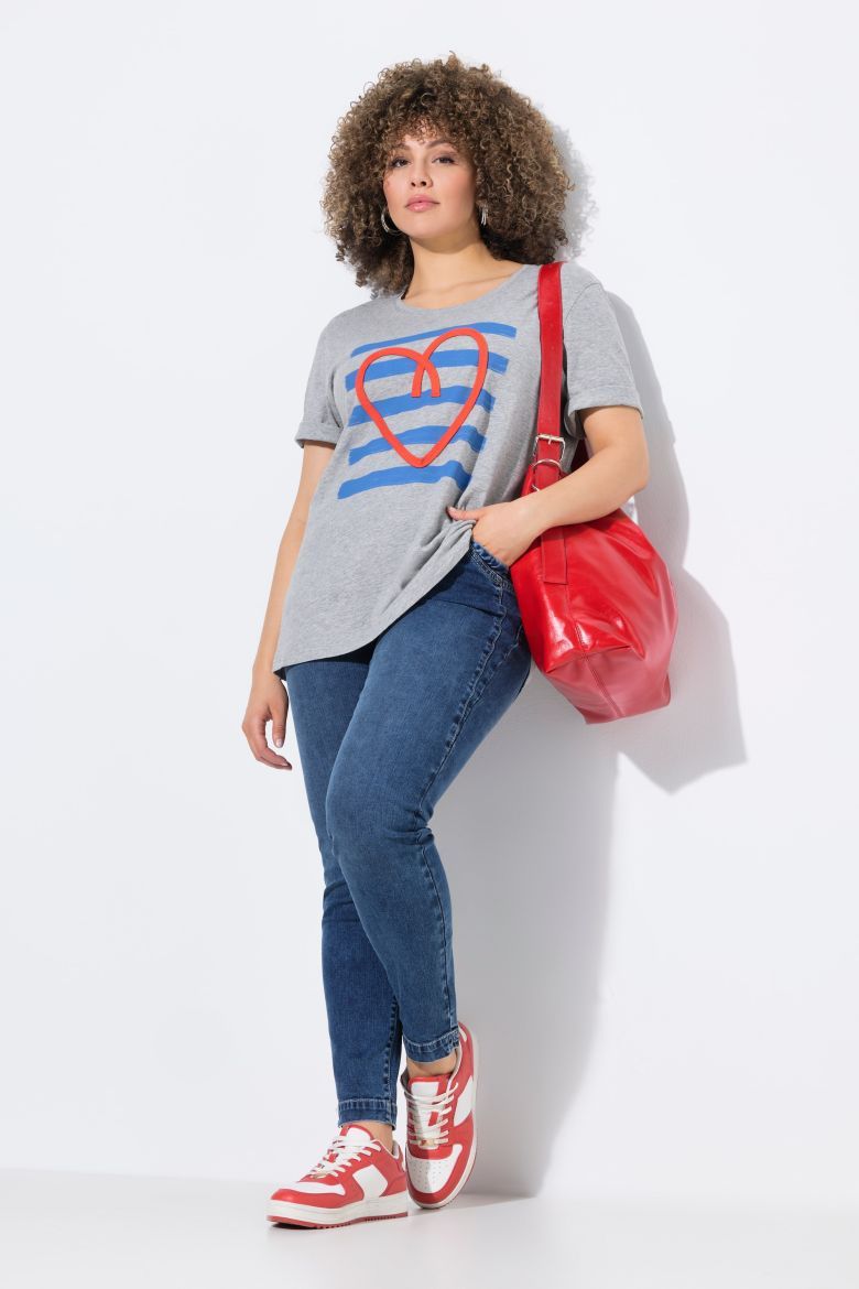 Plus size veliki brojevi Traperice visokog struka za punije