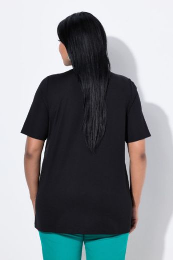 Plus size veliki brojevi Majica kratkih rukava V ovratnika za punije