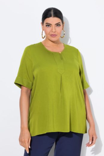 Plus size veliki brojevi Bluza kratkih rukava s okruglim izrezom za punije