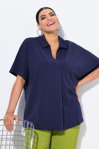 Plus size veliki brojevi Bluza kratkih rukava V ovratnika za punije