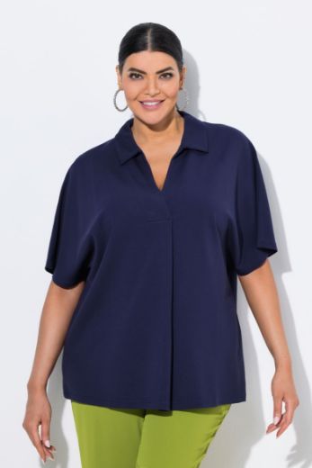 Plus size veliki brojevi Bluza kratkih rukava V ovratnika za punije