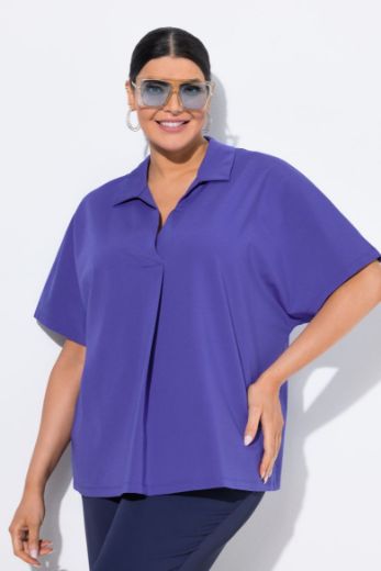 Plus size veliki brojevi Bluza kratkih rukava V ovratnika za punije
