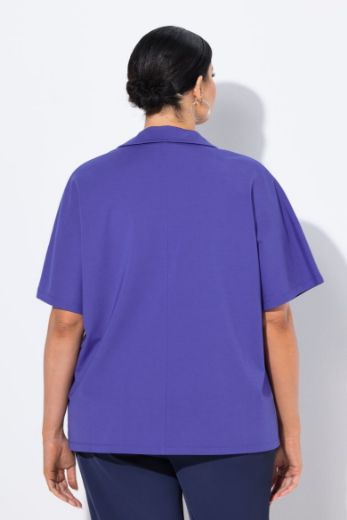 Plus size veliki brojevi Bluza kratkih rukava V ovratnika za punije