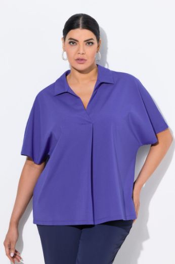 Plus size veliki brojevi Bluza kratkih rukava V ovratnika za punije