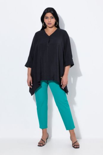 Plus size veliki brojevi Tunika 3/4 rukava A kroja za punije