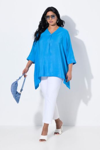 Plus size veliki brojevi Tunika 3/4 rukava A kroja za punije