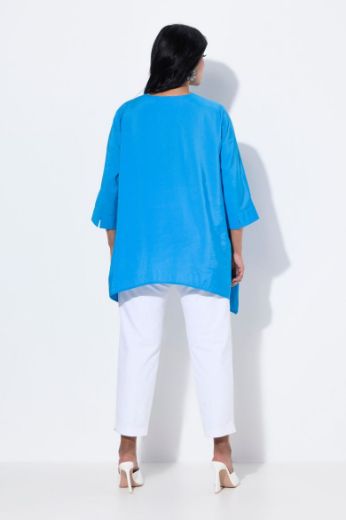 Plus size veliki brojevi Tunika 3/4 rukava A kroja za punije