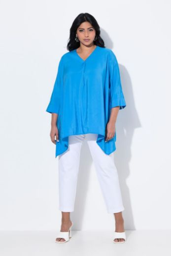 Plus size veliki brojevi Tunika 3/4 rukava A kroja za punije