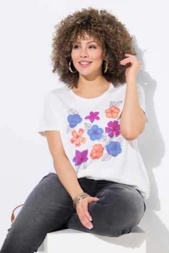 Plus size veliki brojevi Majica kratkih rukava okruglog ovratnika za punije