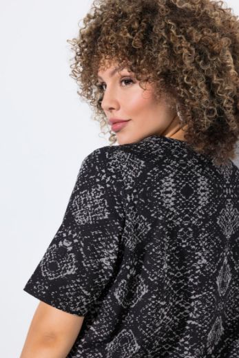 Plus size veliki brojevi Majica kratkih rukava V ovratnika za punije