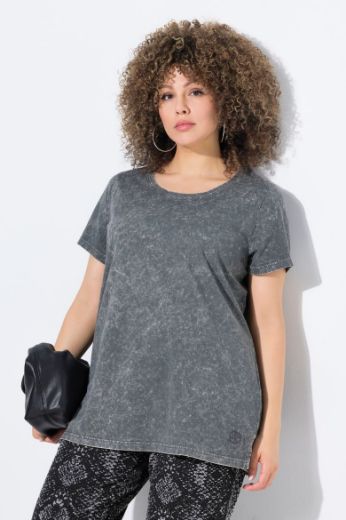 Plus size veliki brojevi Majica kratkih rukava okruglog ovratnika za punije