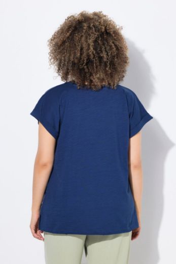 Plus size veliki brojevi Majica kratkih rukava okruglog ovratnika za punije