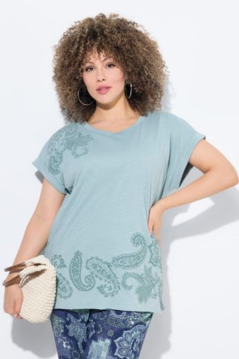 Plus size veliki brojevi Majica kratkih rukava okruglog ovratnika za punije