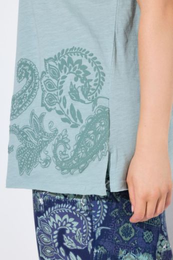 Plus size veliki brojevi Majica kratkih rukava okruglog ovratnika za punije