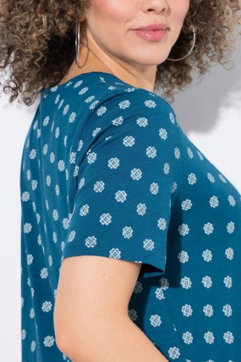 Plus size veliki brojevi Majica kratkih rukava V ovratnika za punije