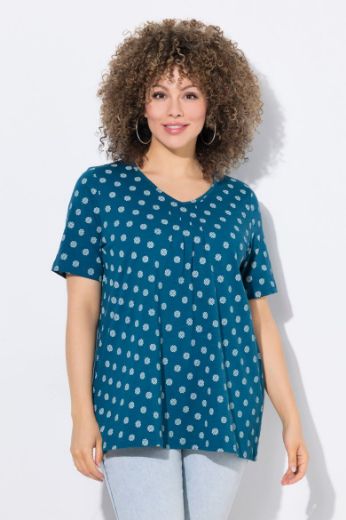Plus size veliki brojevi Majica kratkih rukava V ovratnika za punije