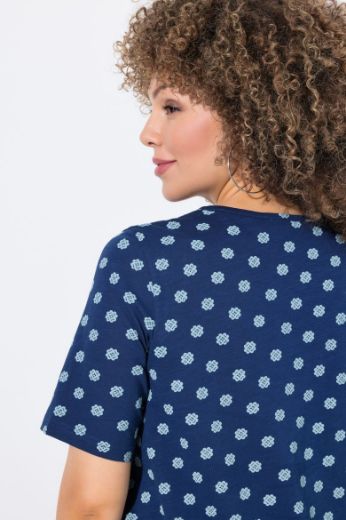 Plus size veliki brojevi Majica kratkih rukava V ovratnika za punije