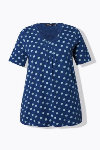 Plus size veliki brojevi Majica kratkih rukava V ovratnika za punije