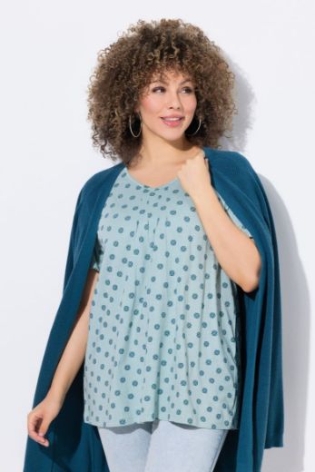 Plus size veliki brojevi Majica kratkih rukava V ovratnika za punije