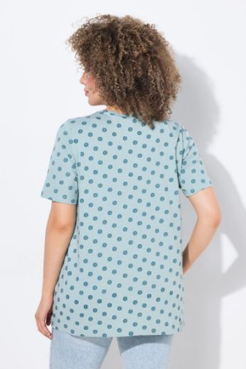 Plus size veliki brojevi Majica kratkih rukava V ovratnika za punije