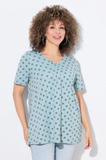 Plus size veliki brojevi Majica kratkih rukava V ovratnika za punije