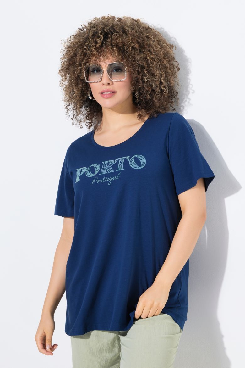 Plus size veliki brojevi Majica kratkih rukava okruglog ovratnika za punije