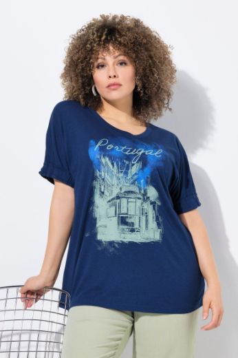 Plus size veliki brojevi Majica kratkih rukava okruglog ovratnika za punije