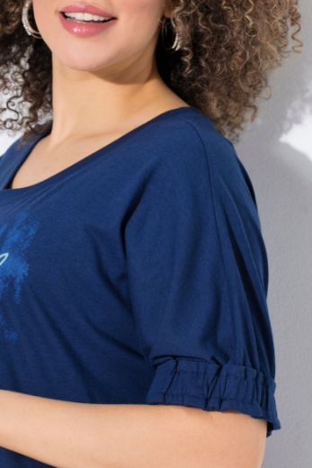 Plus size veliki brojevi Majica kratkih rukava okruglog ovratnika za punije