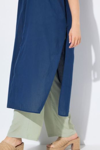 Plus size veliki brojevi Bluza kratkih rukava dužeg A kroja za punije
