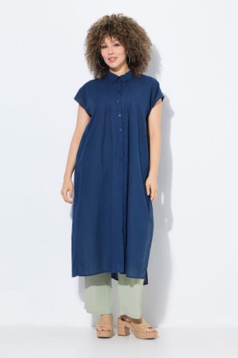 Plus size veliki brojevi Bluza kratkih rukava dužeg A kroja za punije