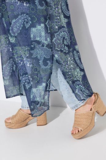 Plus size veliki brojevi Bluza bez rukava dužeg kroja na vezanje za punije