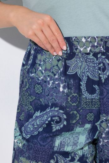 Plus size veliki brojevi Hlače elastičnog struka širokih nogavica za punije