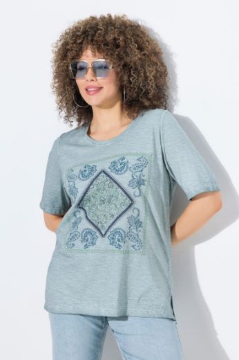Plus size veliki brojevi Majica kratkih rukava okruglog ovratnika za punije