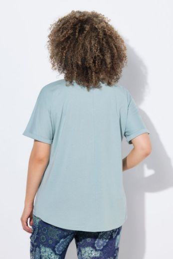 Plus size veliki brojevi Majica kratkih rukava okruglog ovratnika za punije