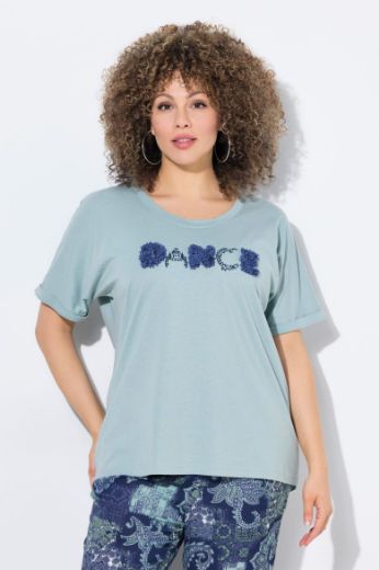 Plus size veliki brojevi Majica kratkih rukava okruglog ovratnika za punije