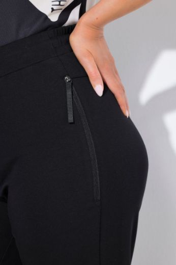 Plus size veliki brojevi Hlače elastičnog struka širokih nogavica za punije