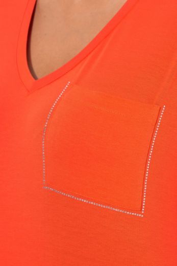 Plus size veliki brojevi Majica kratkih rukava V ovratnika za punije