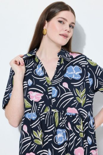 Plus size veliki brojevi Tunika kratkih rukava A kroja za punije