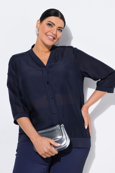 Veliki brojevi Bluza 3/4 rukava moda za punije