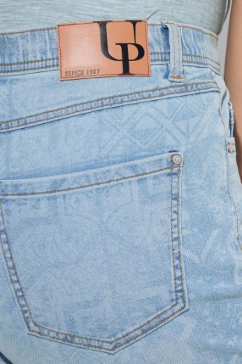 Plus size veliki brojevi Traperice povišenog struka za punije