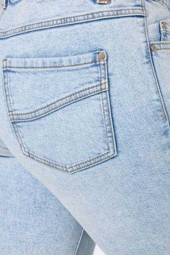Plus size veliki brojevi Traperice povišenog struka za punije