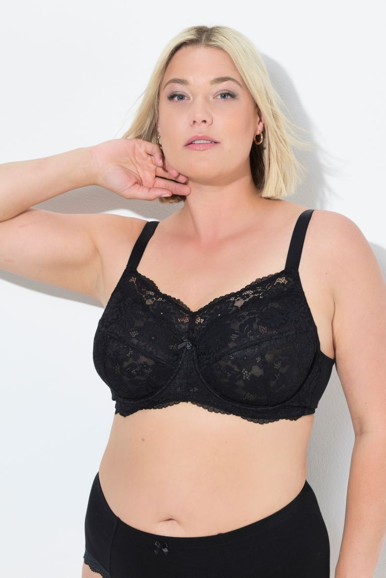 Plus size veliki brojevi Grudnjak sa žicom s dodatkom ukrasne čipke za punije