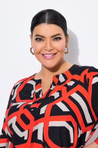 Plus size veliki brojevi Haljina midi 3/4 rukava za punije