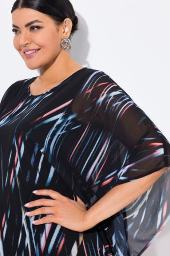 Plus size veliki brojevi Tunika 3/4 rukava šireg kroja za punije