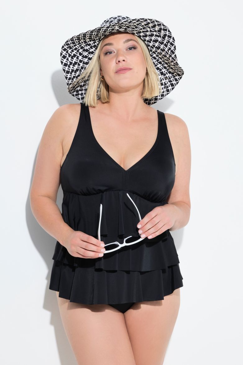 Plus size veliki brojevi Kupaći kostim tankin za punije