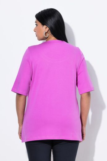 Plus size veliki brojevi Majica kratkih rukava A kroja za punije